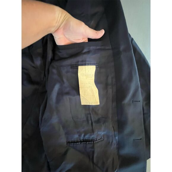 Baumler Men's Brown Blazer Size 40 Formal Two-Button - Picture 11 of 14